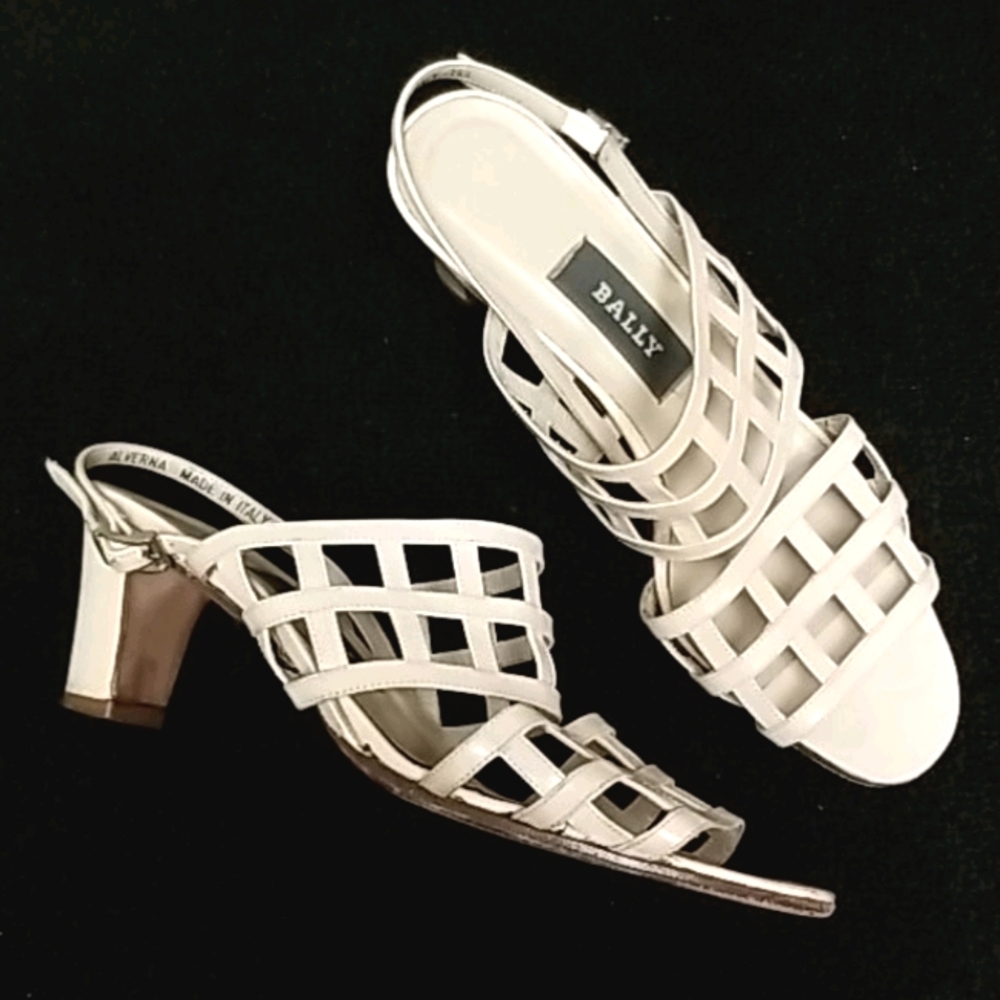 BALLY cage sandals made in Italy alverna